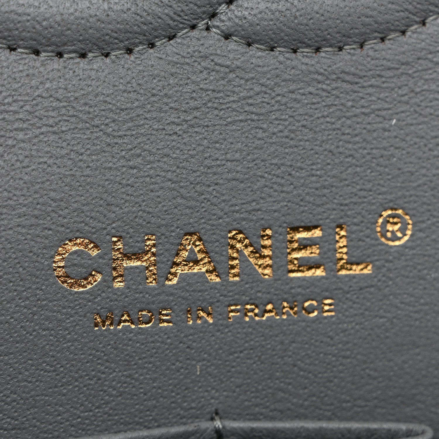 Caviar Quilted Medium Double Flap Grey
