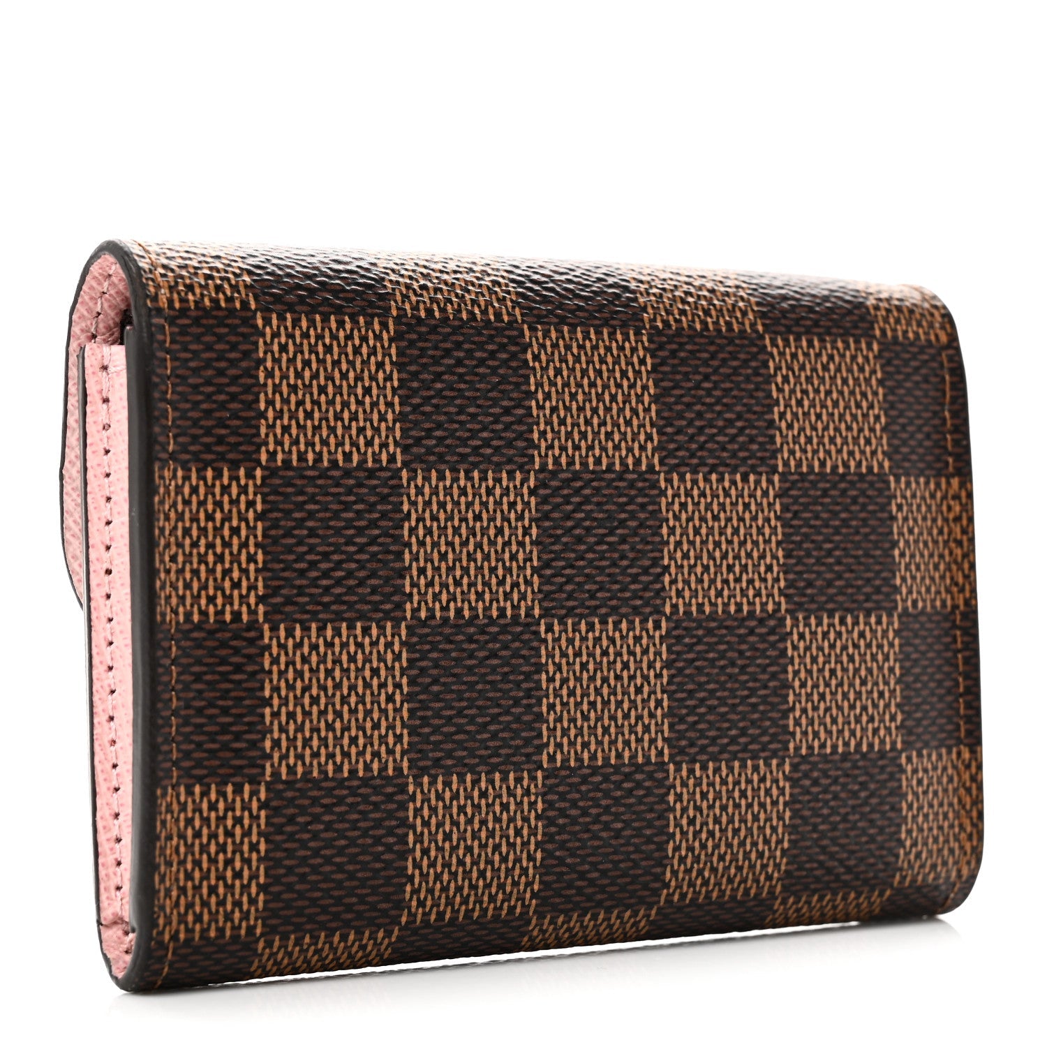 Damier Ebene Rosalie Coin Purse Rose Ballerine