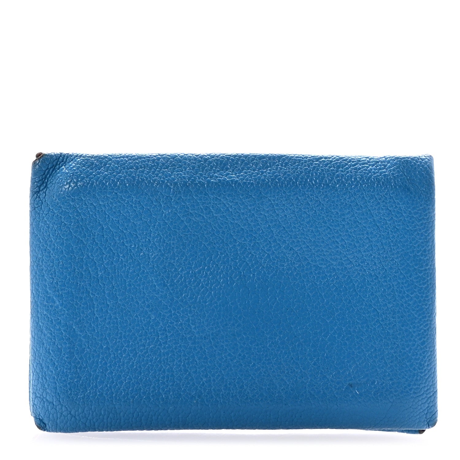 Chevre Mysore Verso Calvi Card Case Bleu Frida Cuivre