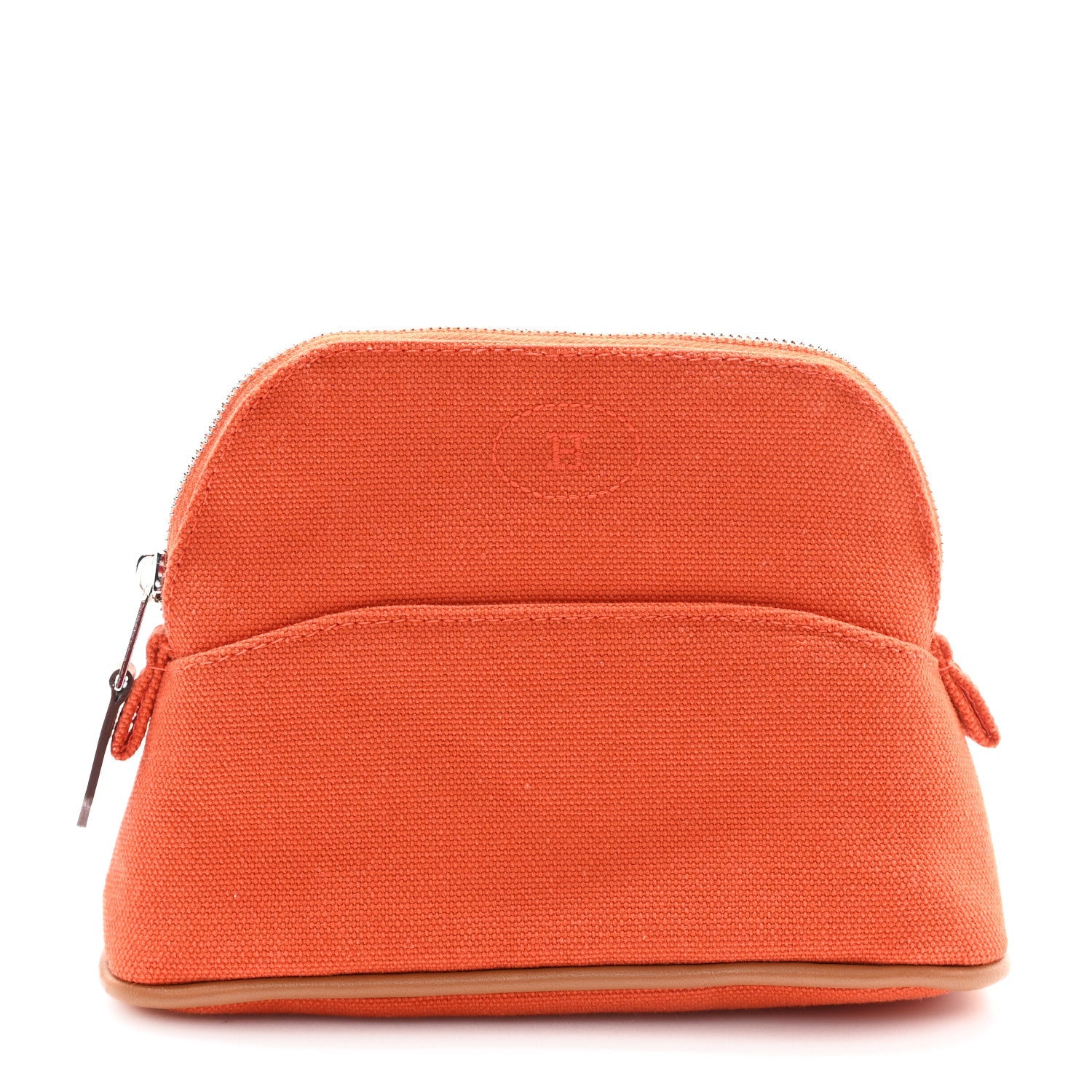 Cotton Canvas Mini Mini Bolide Travel Cosmetic Pouch Feu