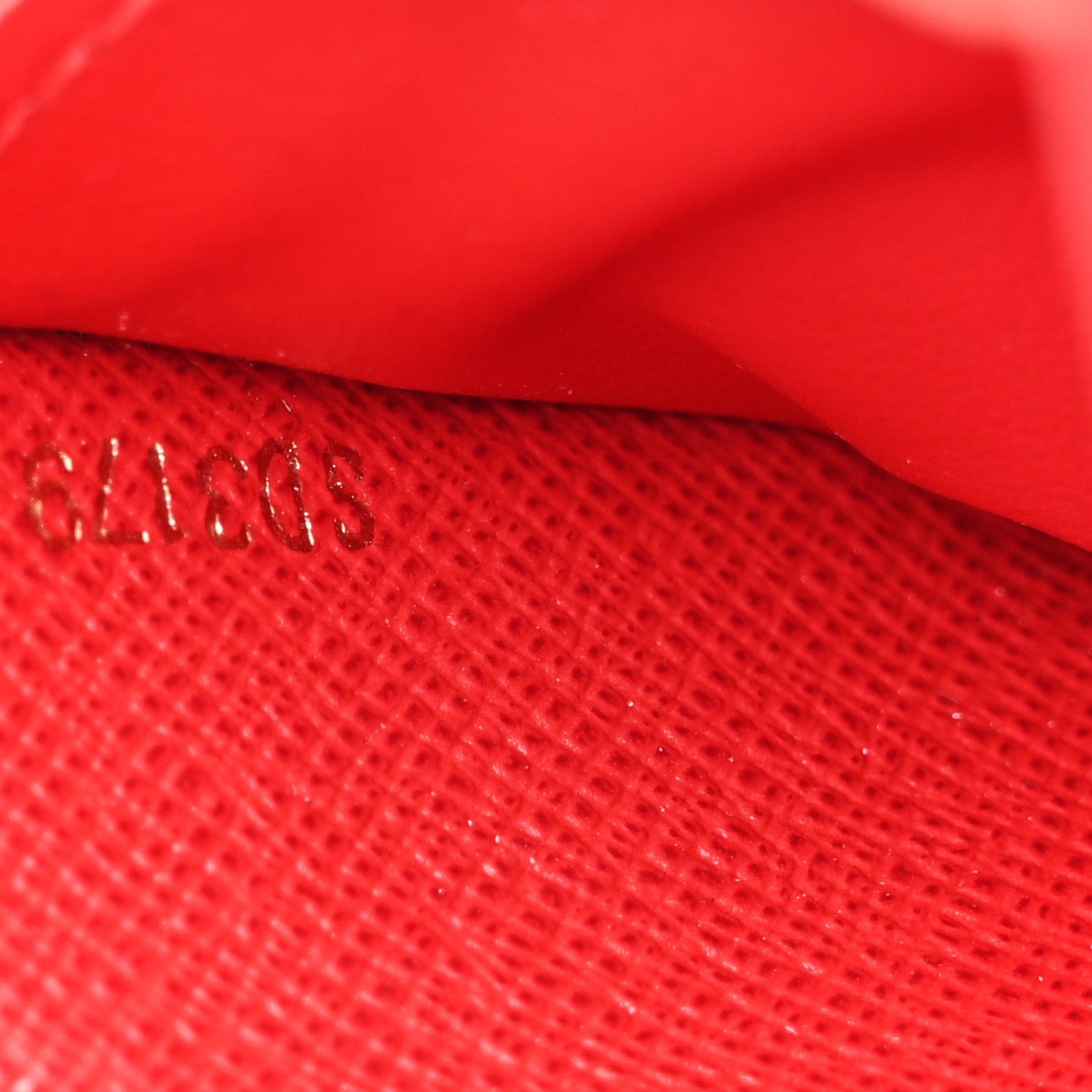 Damier Ebene Clemence Wallet Cherry