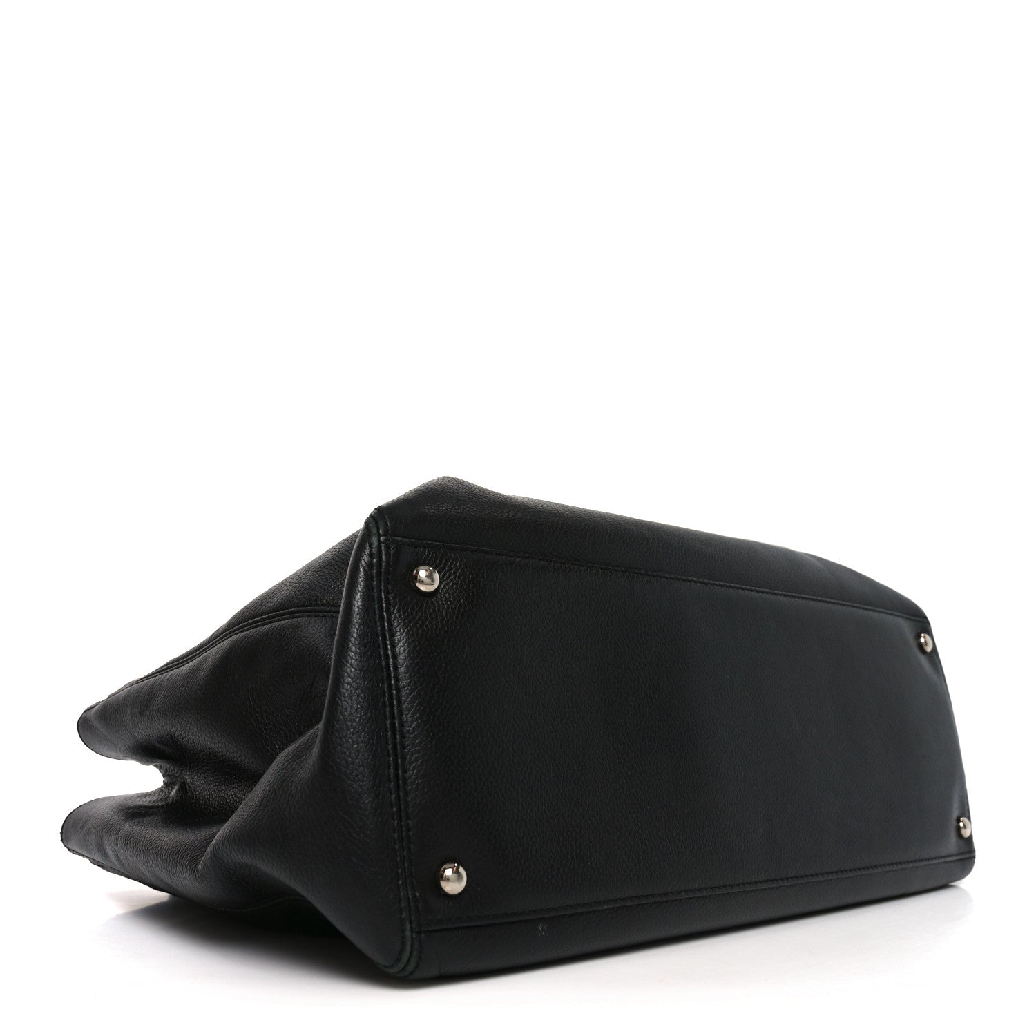 Calfskin Cerf Shopper Tote Black