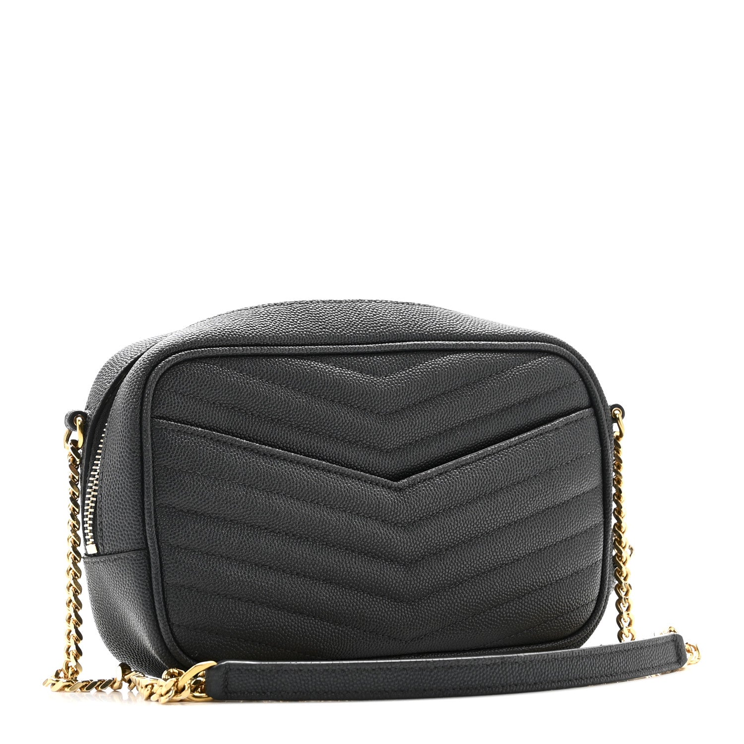 Grain De Poudre Matelasse Monogram Mini Lou Camera Bag Dark Smog