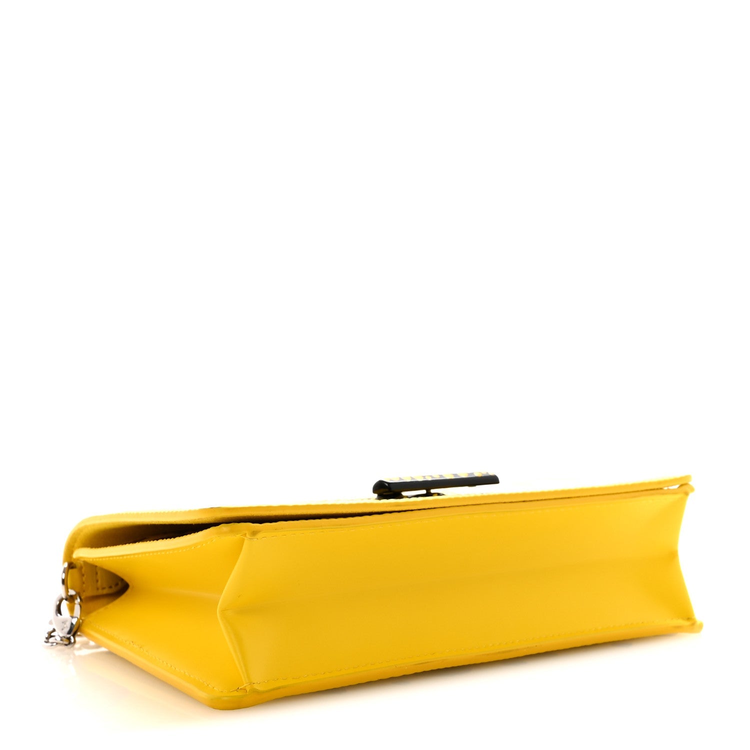 LV x YK Epi Infinity Dots Twist Belt Chain Wallet Yellow Black
