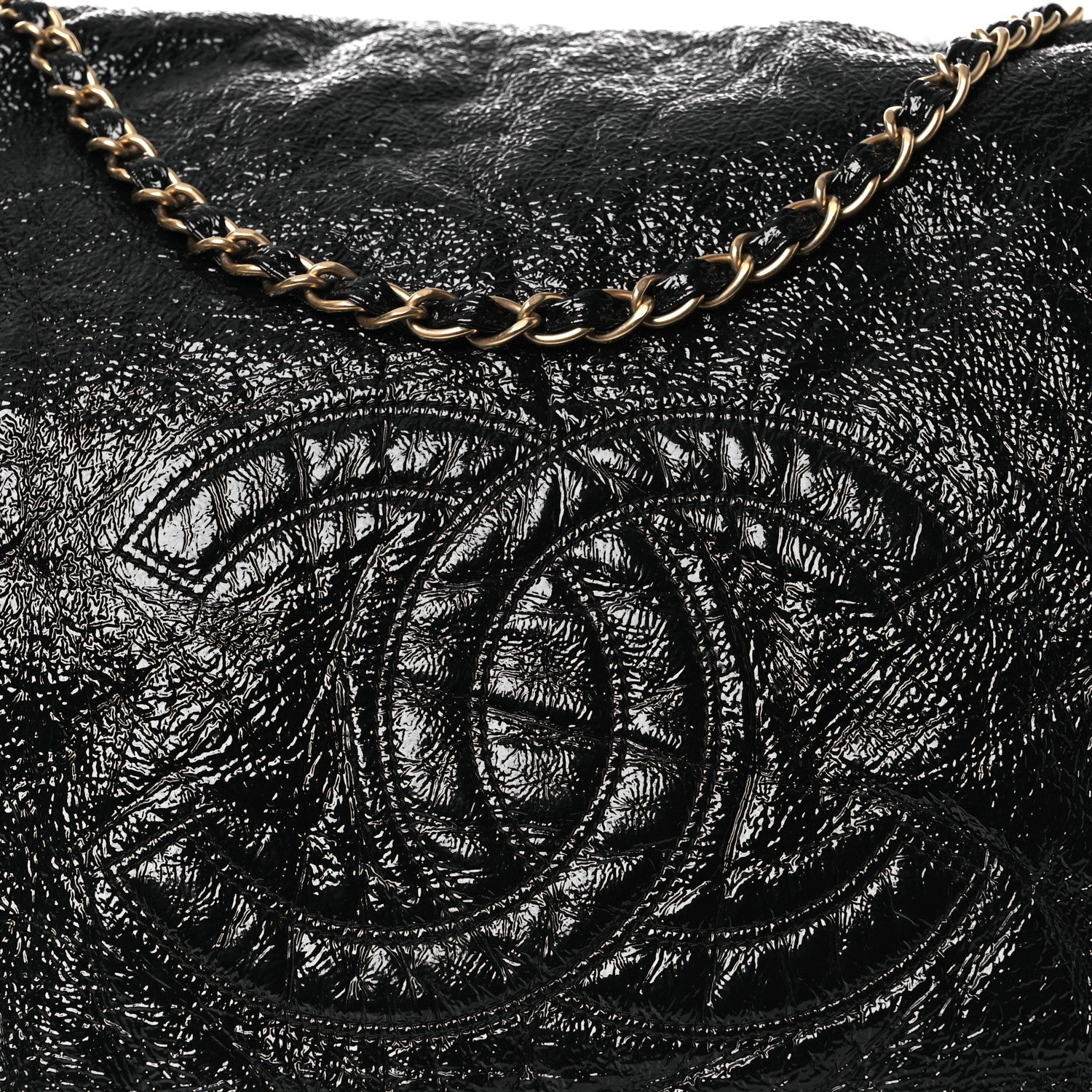 Vinyl XXL Rock and Chain Flap Black