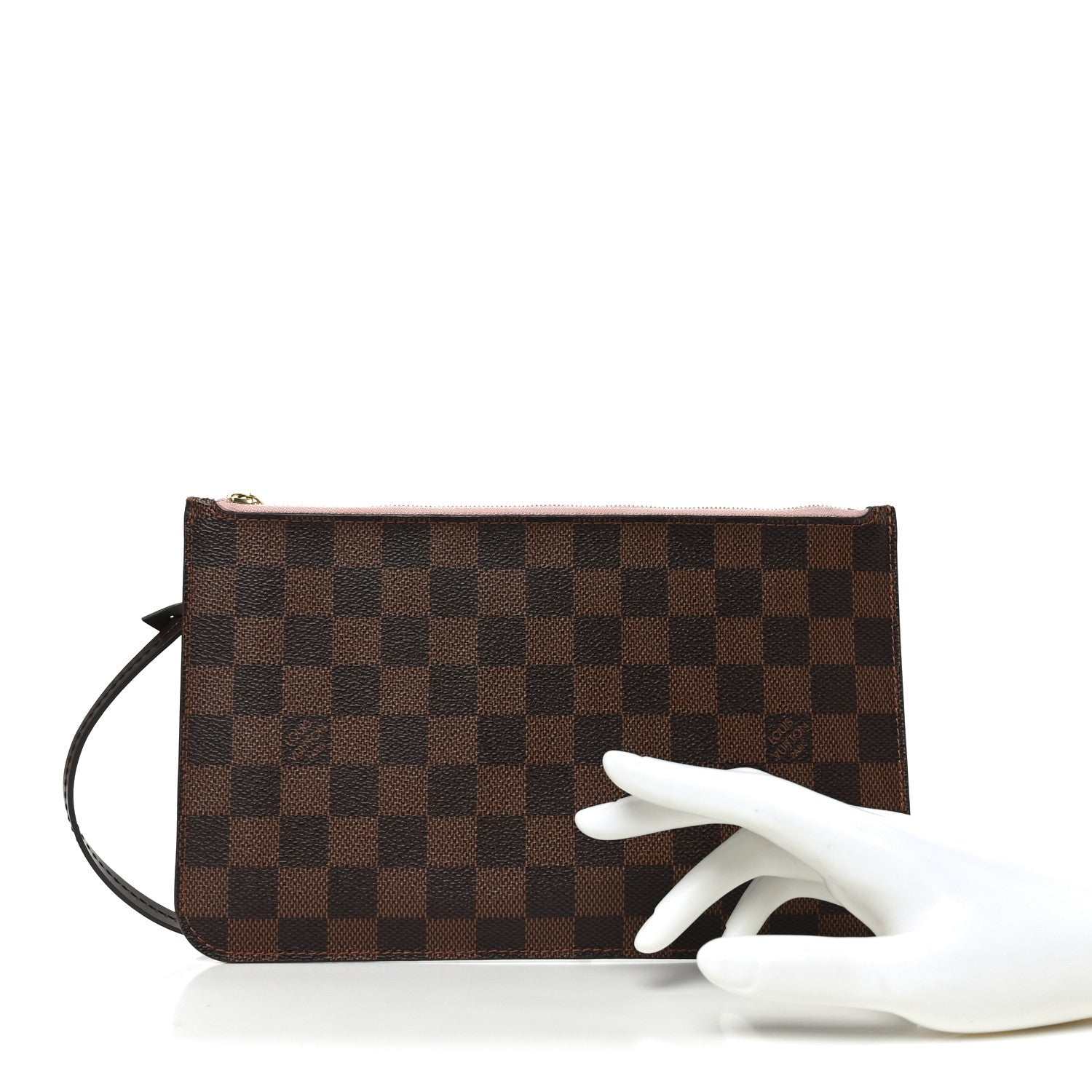 Damier Ebene Neverfull MM GM Pochette Rose Ballerine