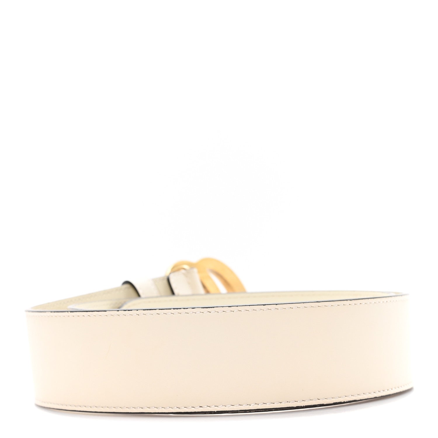 Calfskin Double G 40mm Belt 85 34 Mystic White