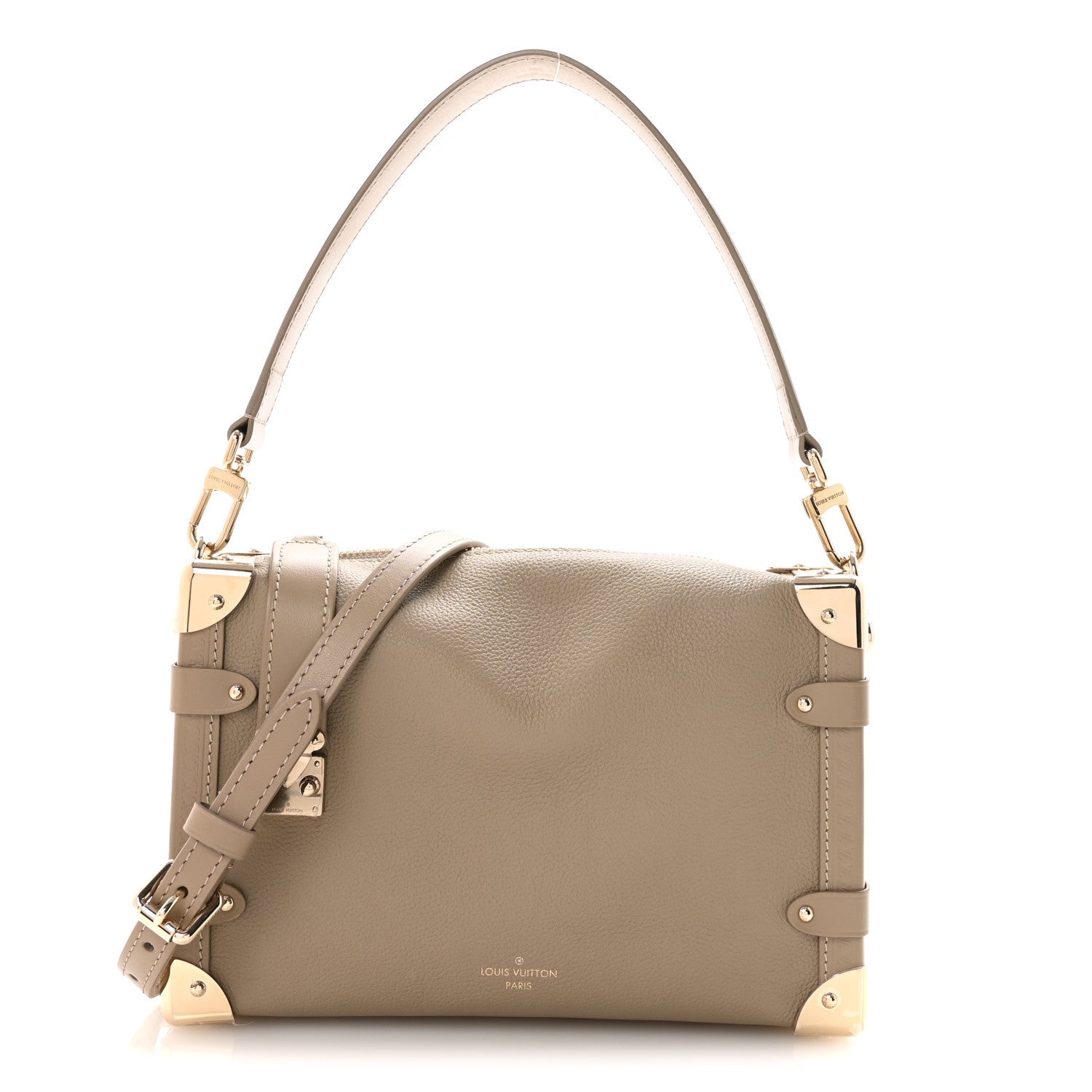 Calfskin Side Trunk MM Taupe