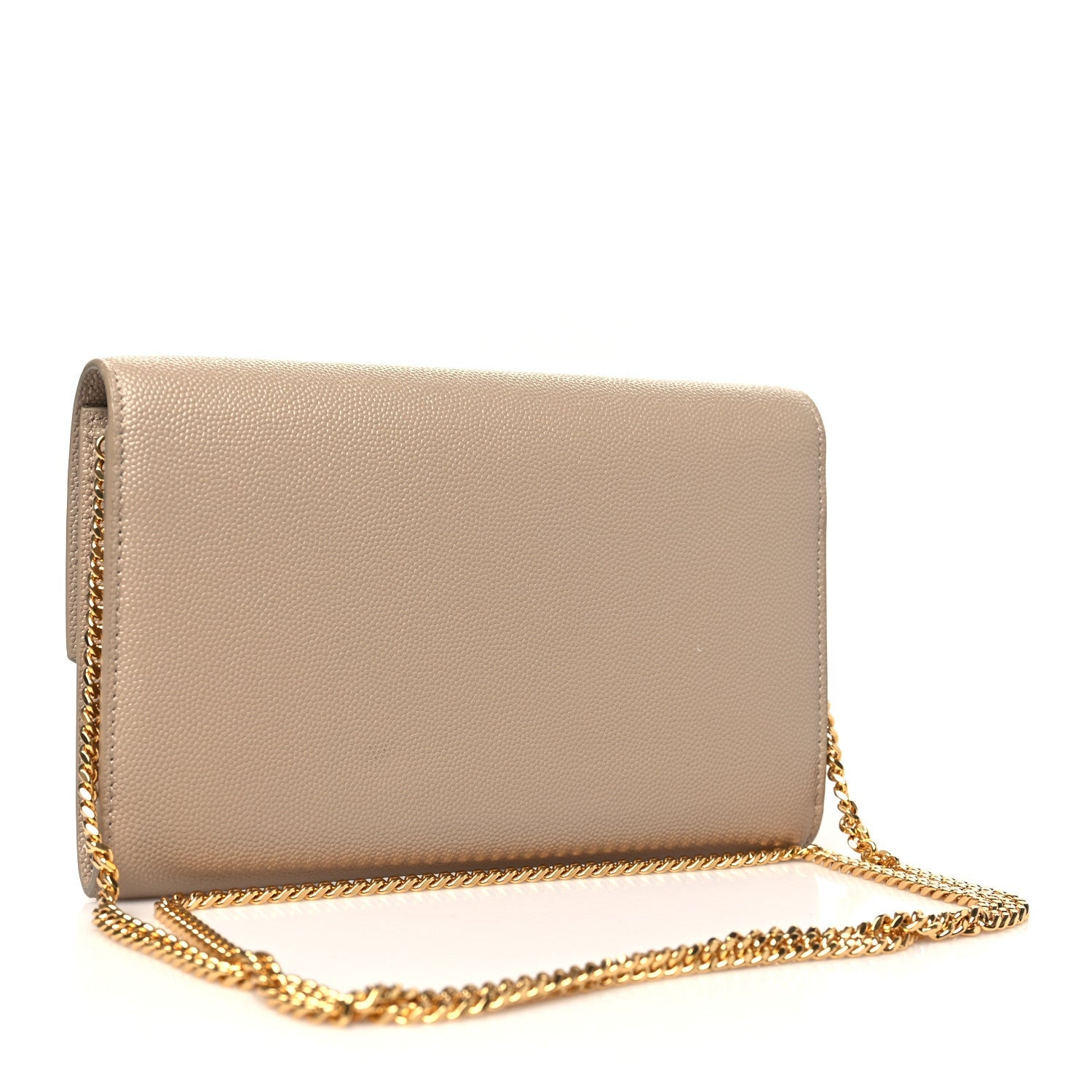 Grain De Poudre Monogram Uptown Chain Wallet Dark Beige