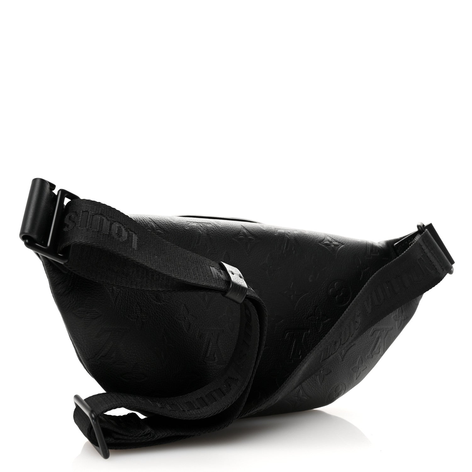 Calfskin Monogram Shadow Rush Bumbag Black