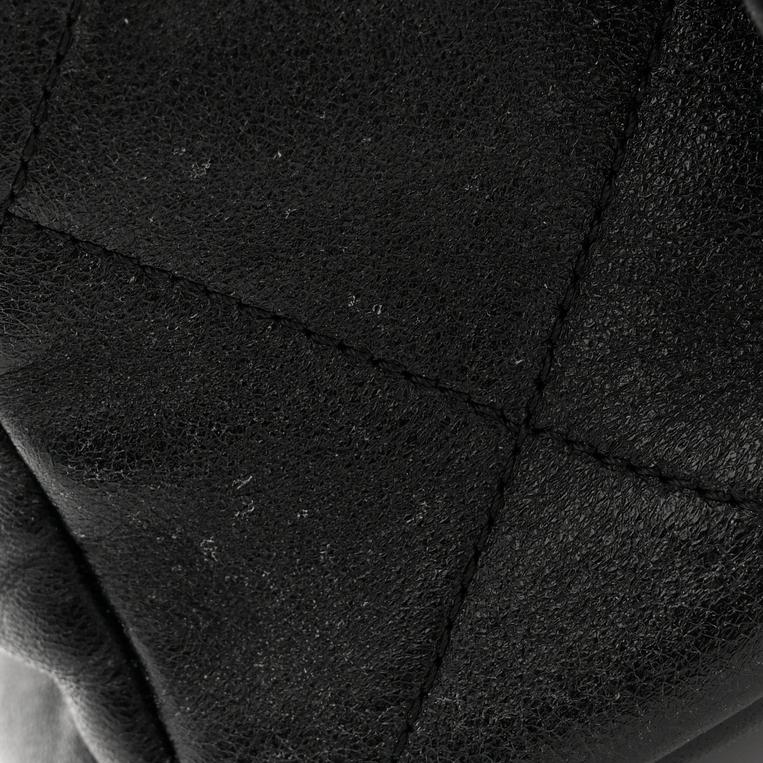Lambskin Quilted Logo Mini Backpack Black