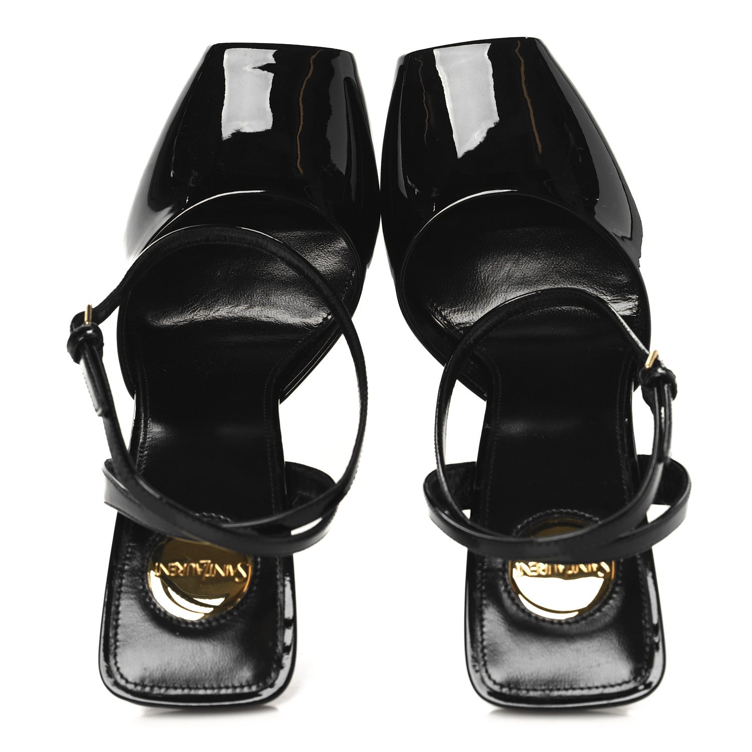 Patent Calfskin La Scandale 110 Sandals 38 Black