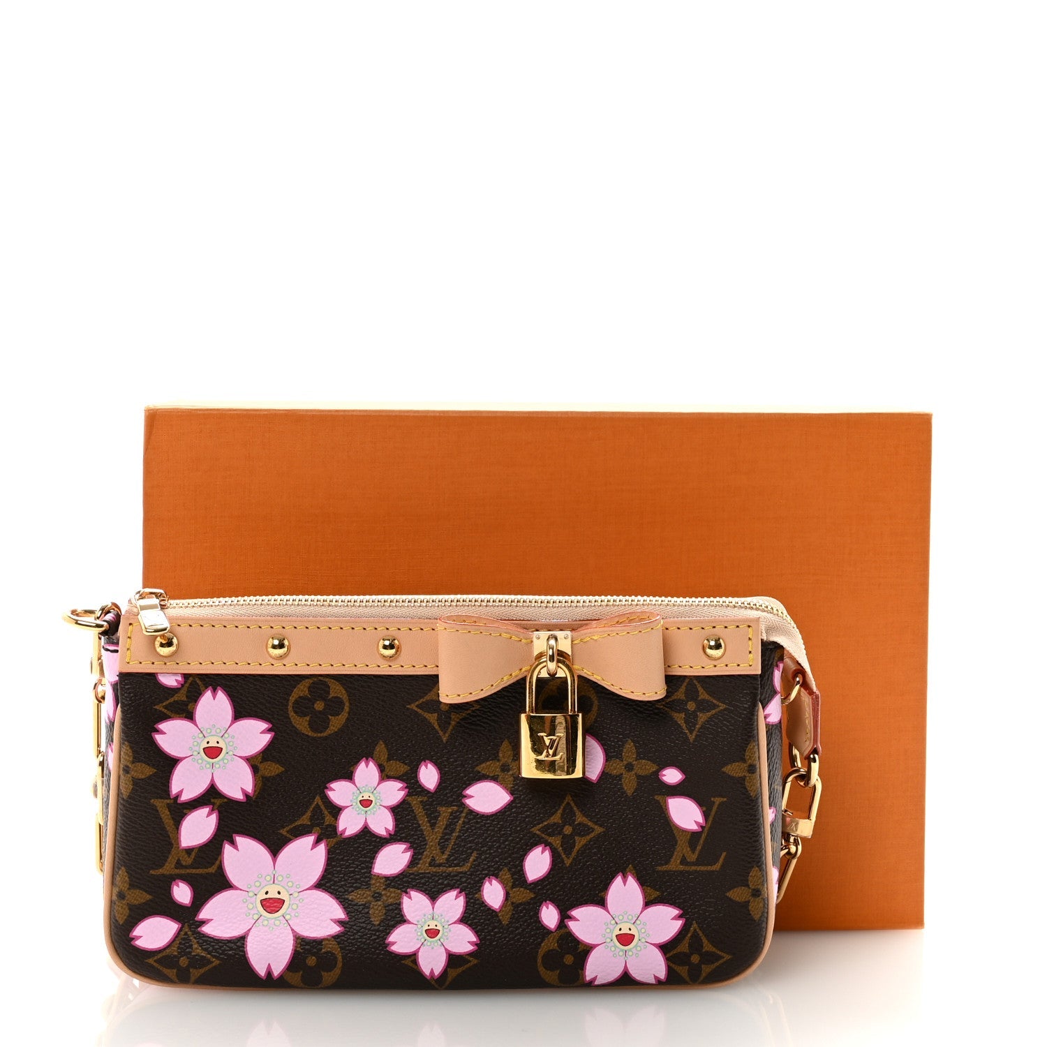 LV X TM Monogram Pochette Accessories Sakura Brown