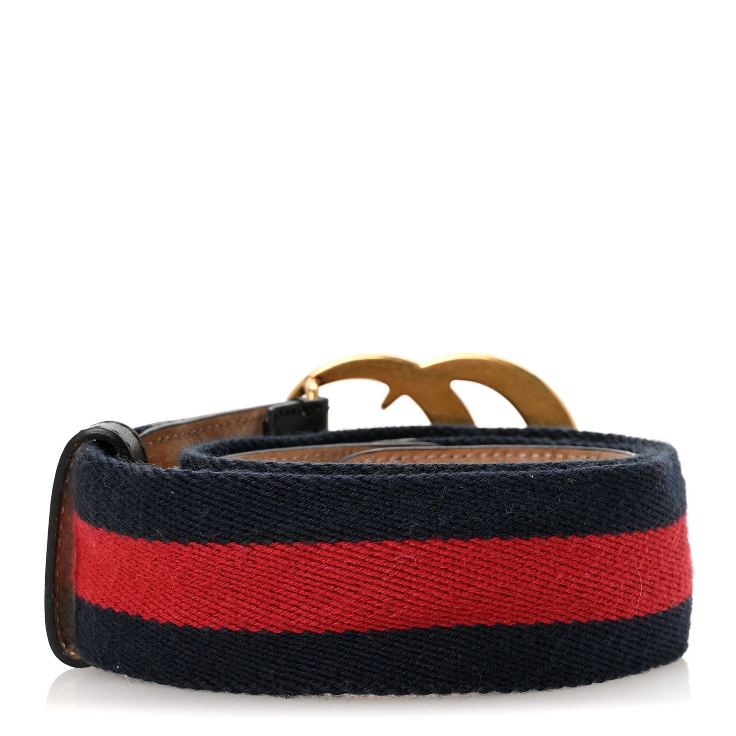 Nylon Calfskin Double G Web 40mm Belt 75 30 Blue Red Black