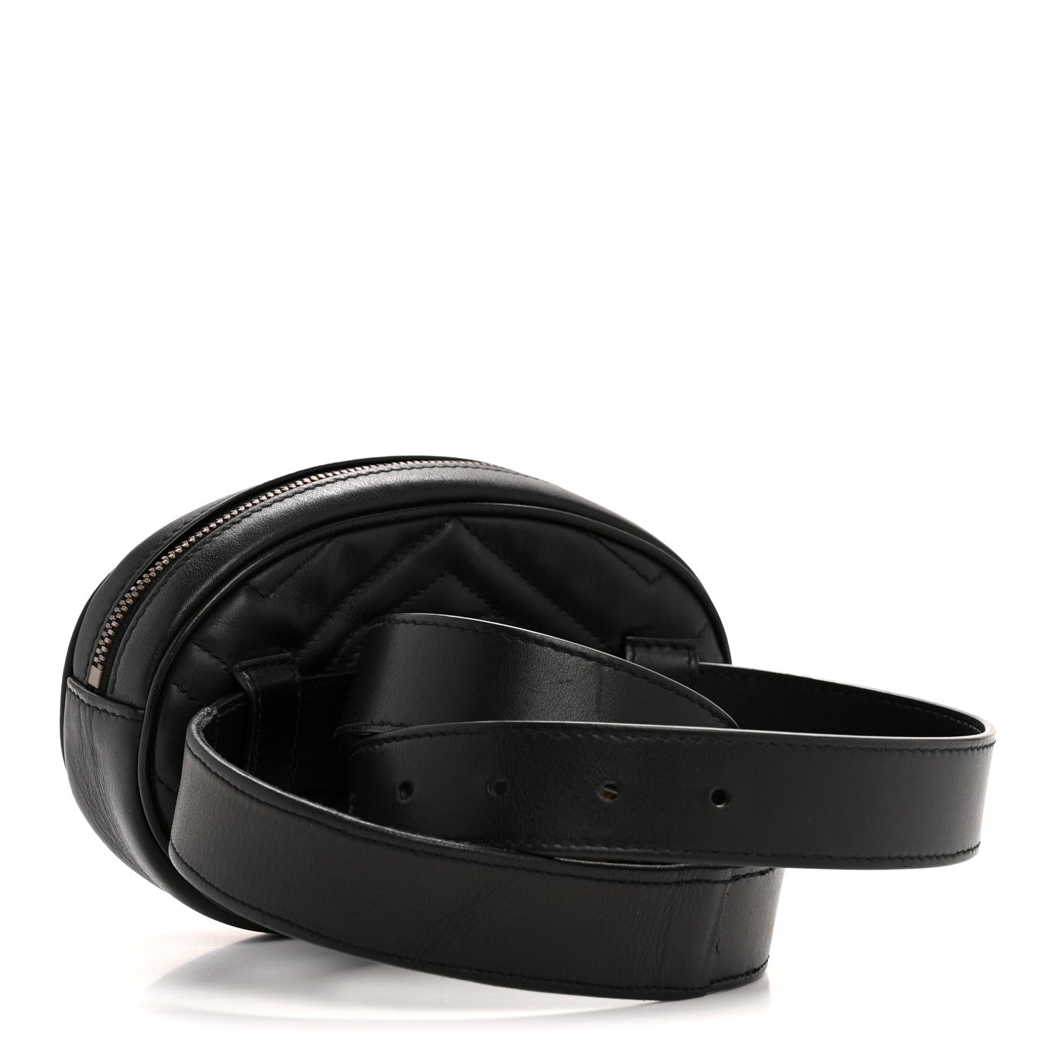 Calfskin Matelasse GG Marmont Belt Bag 95 38 Black