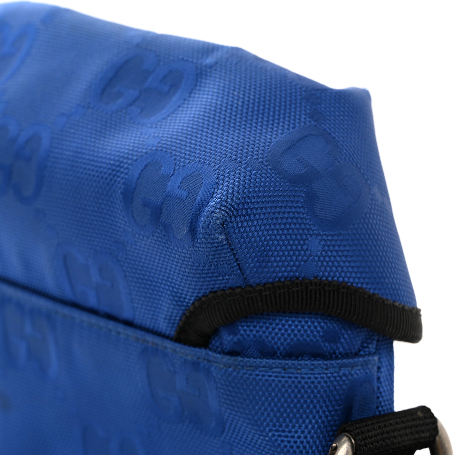 Econyl Nylon Monogram Off The Grid Messenger Bag Orient Blue Black