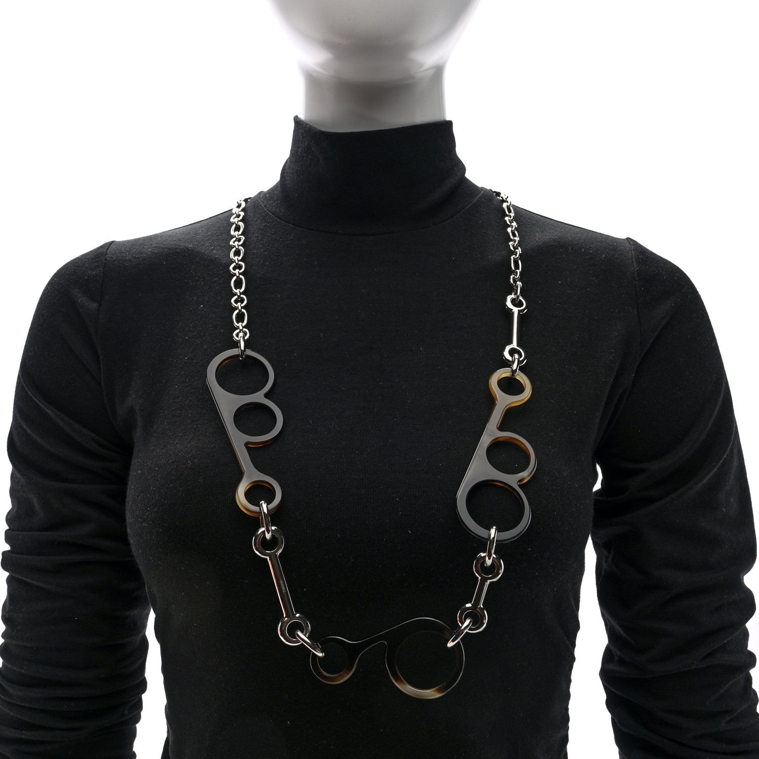 Metal Buffalo Horn Rhapsody Necklace