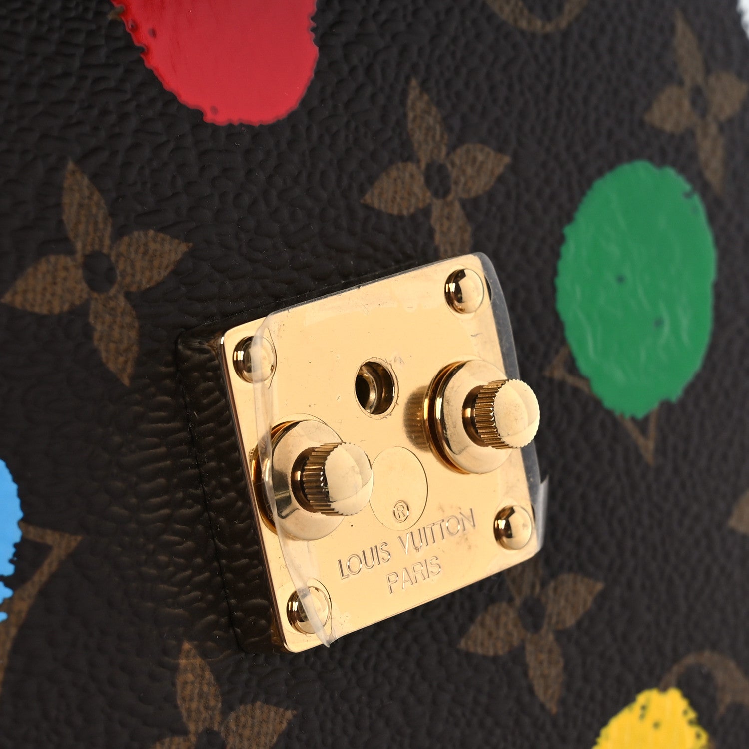 LV x YK Monogram Painted Dots Pochette Métis