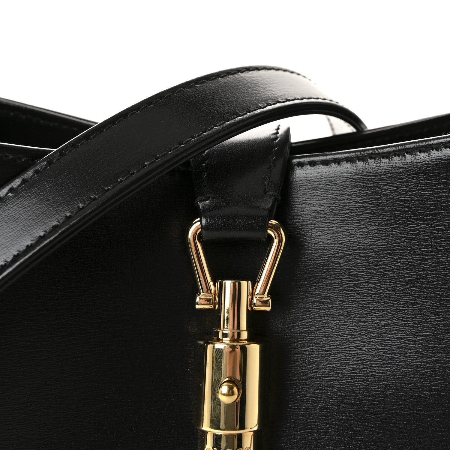 Boarded Dyana Lux Calfskin Small Jackie 1961 Hobo Black