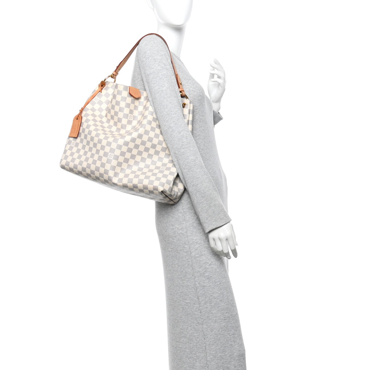 Damier Azur Graceful MM Rose Ballerine