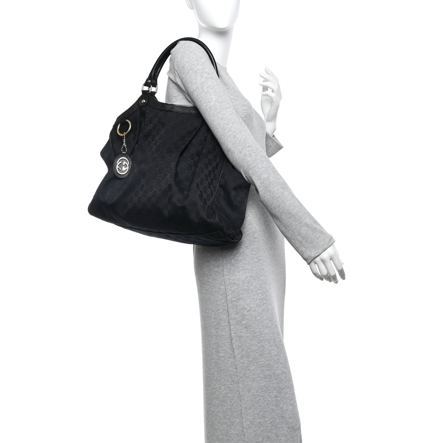 Monogram Large Sukey Black