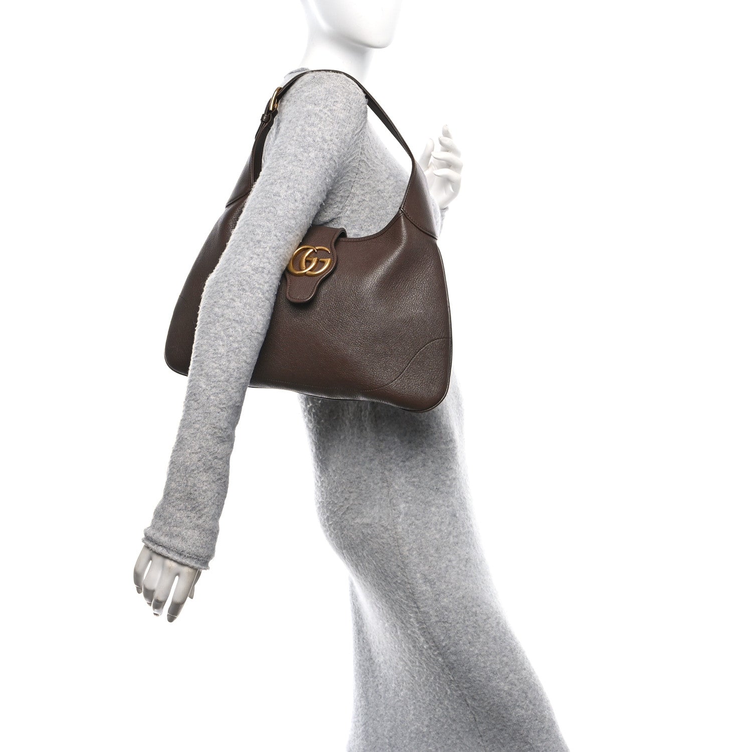 Goatskin Medium Aphrodite Shoulder Bag New Acero