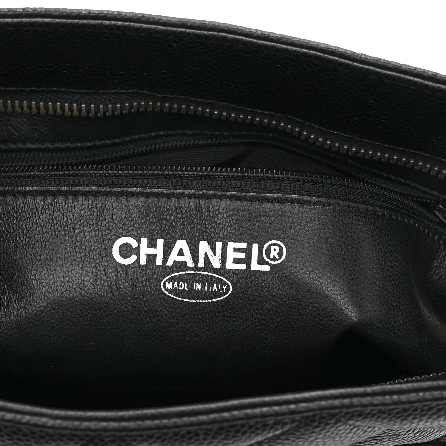 Caviar Quilted Medallion Tote Black