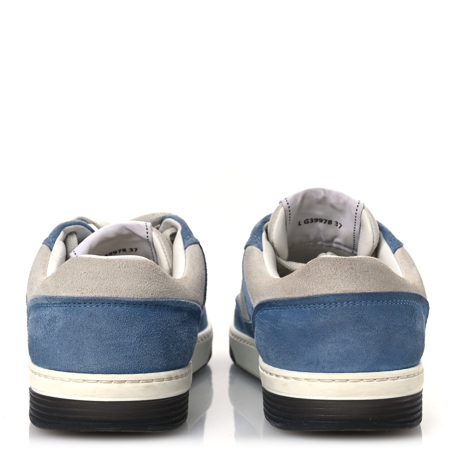 Suede Kidskin Womens CC Sneakers 37 White Blue