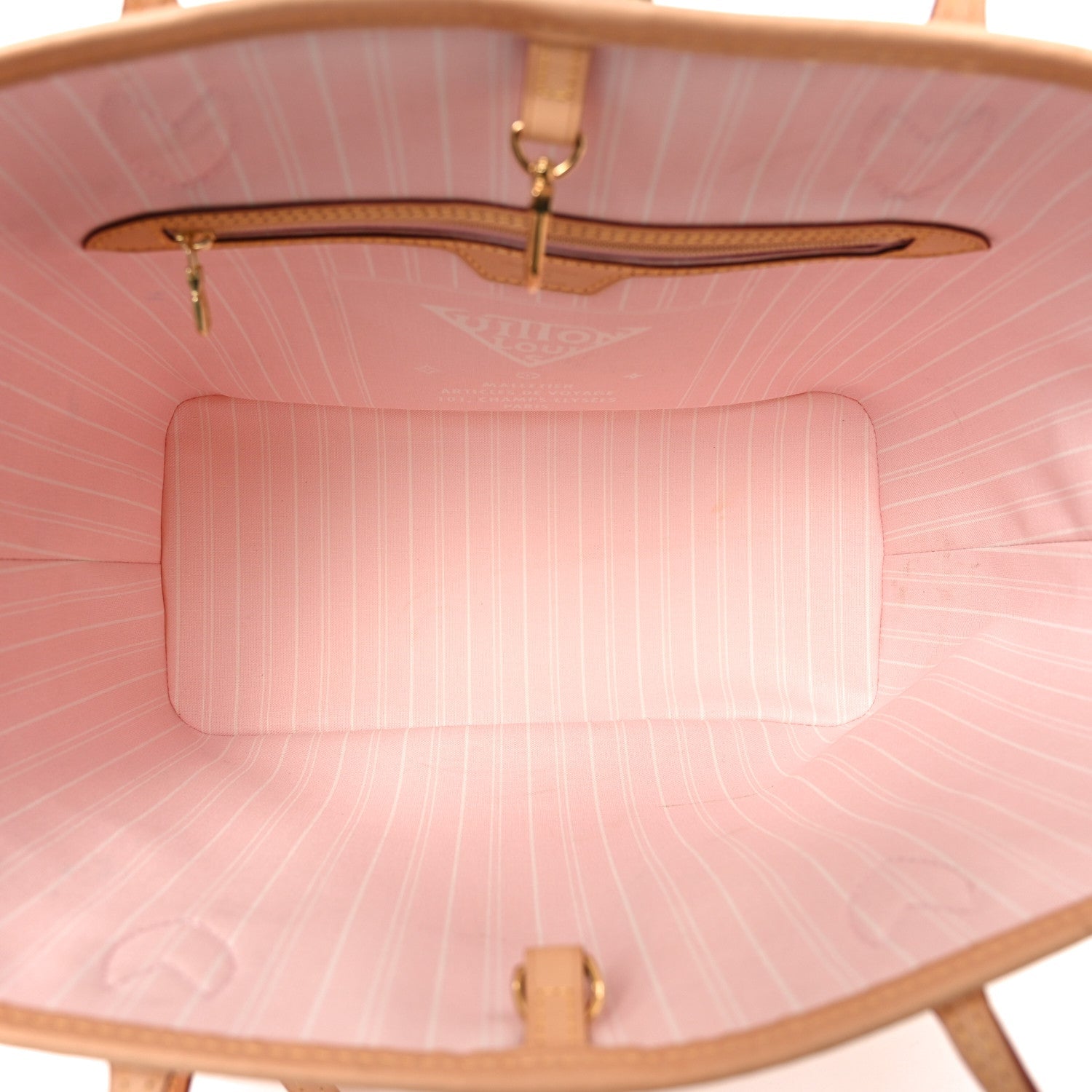 Monogram Giant By The Pool Neverfull MM Light Pink