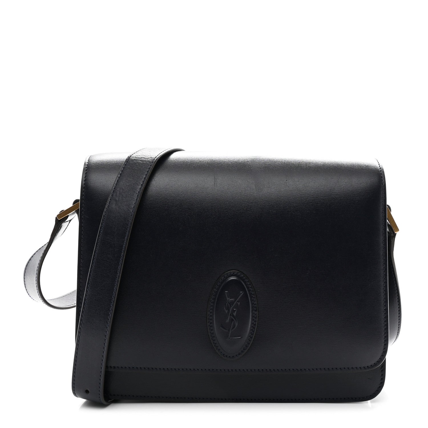 Calfskin Medium Le 61 Shoulder Bag Navy
