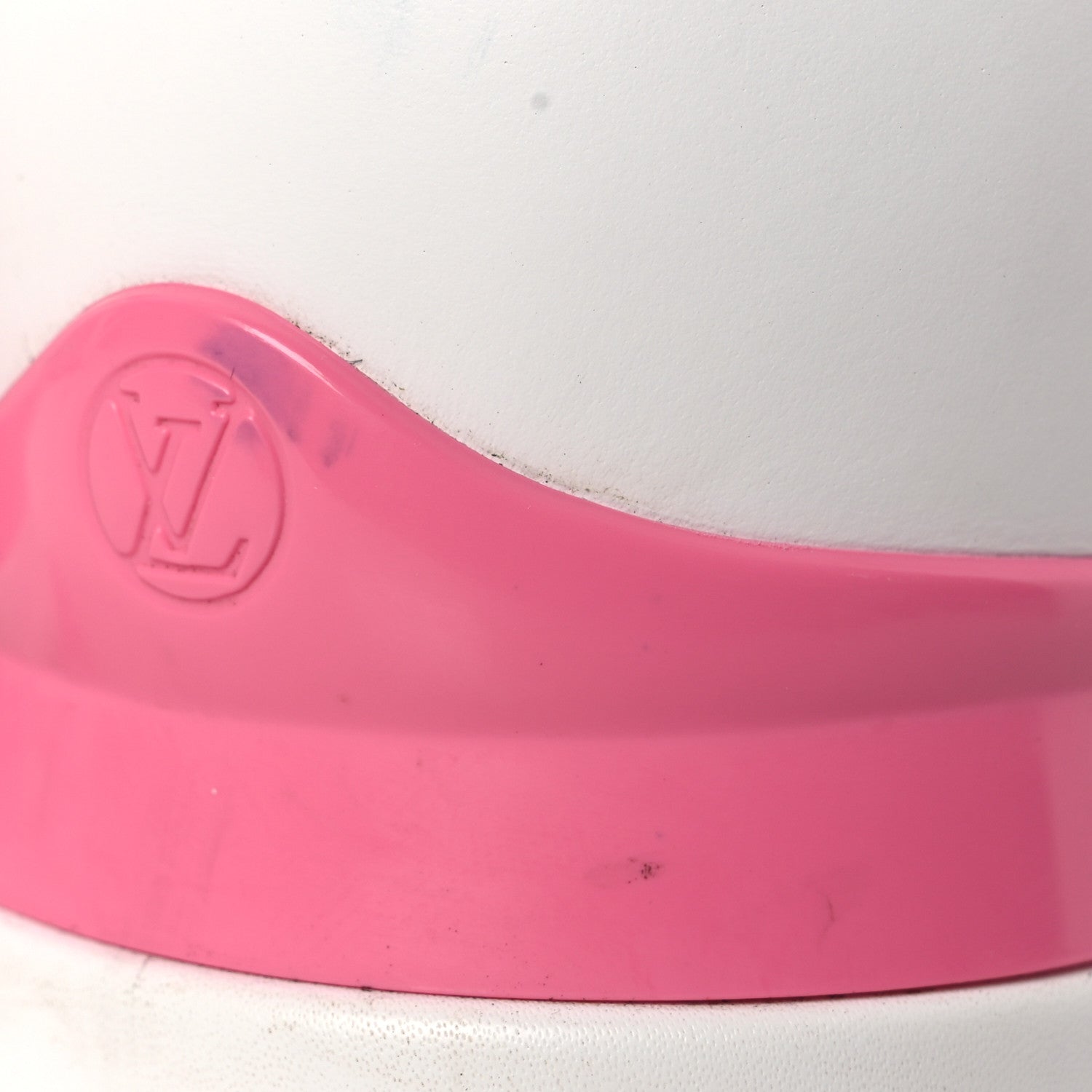 Calfskin Monogram Run Away Sneakers 38.5 White Pink