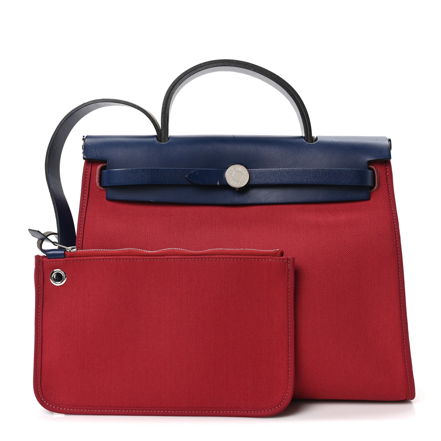 Military Toile Vache Hunter Herbag Zip 31 PM Rouge Grenat Bleu Saphir