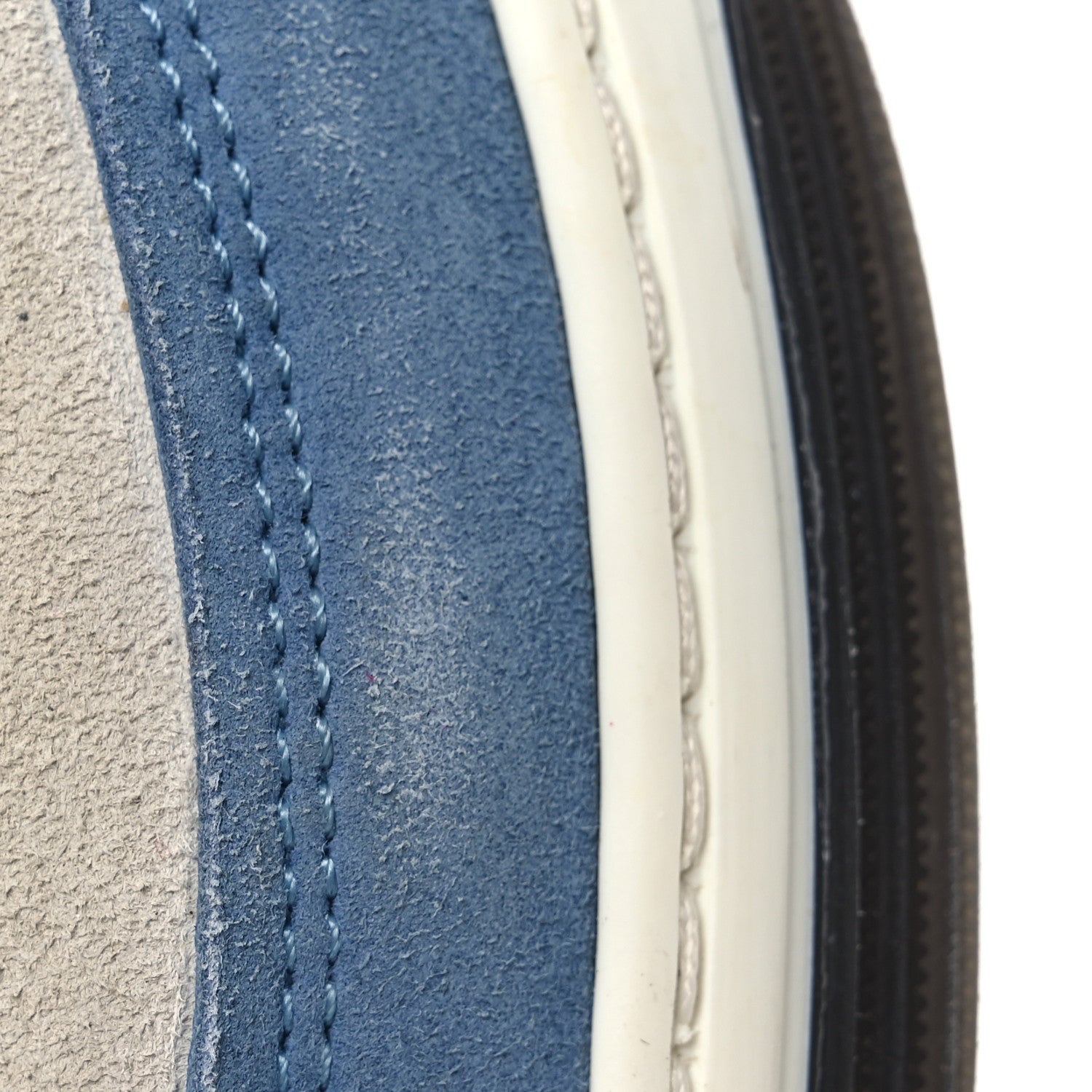 Suede Kidskin Womens CC Sneakers 37 White Blue