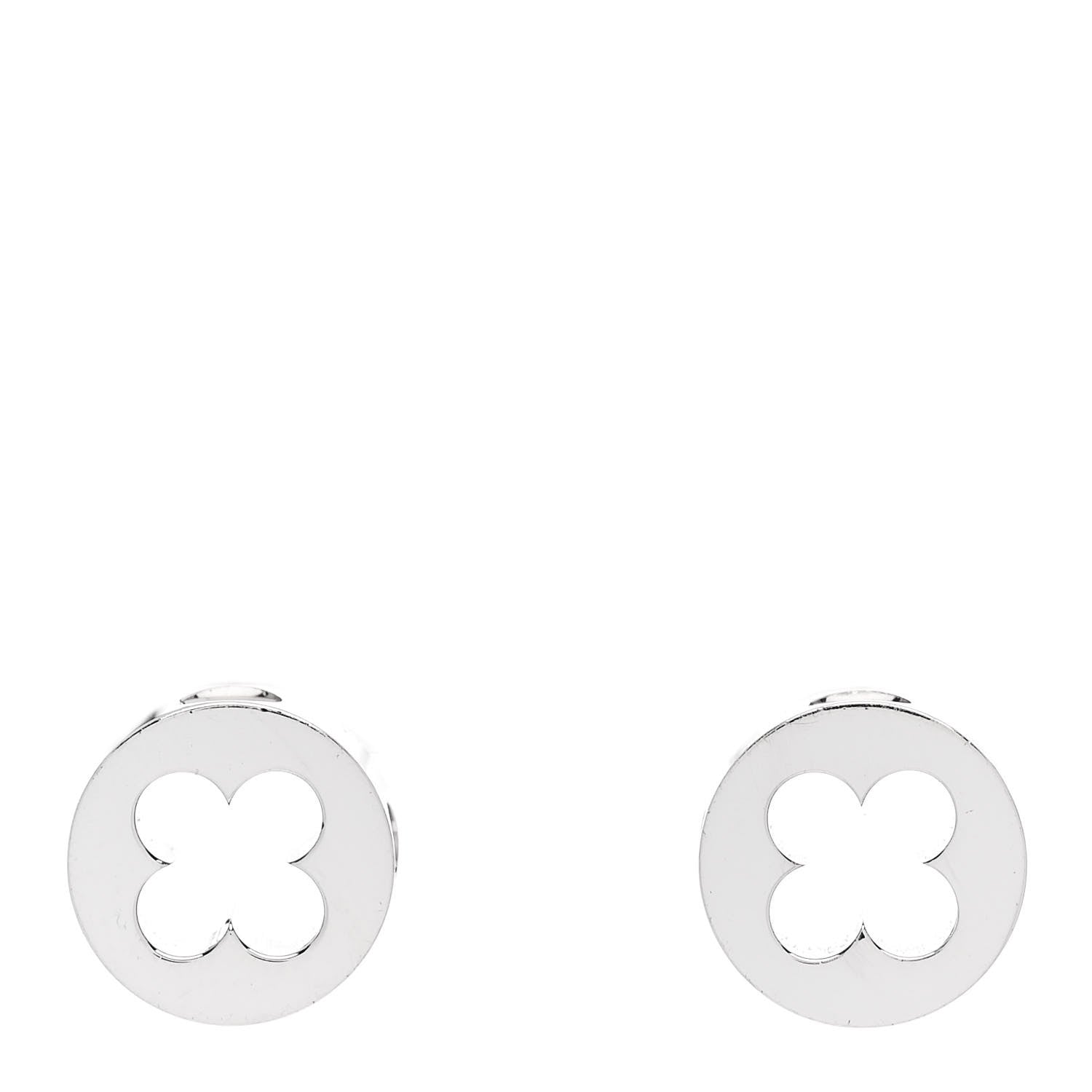 18K White Gold Empreinte Ear Studs Earrings