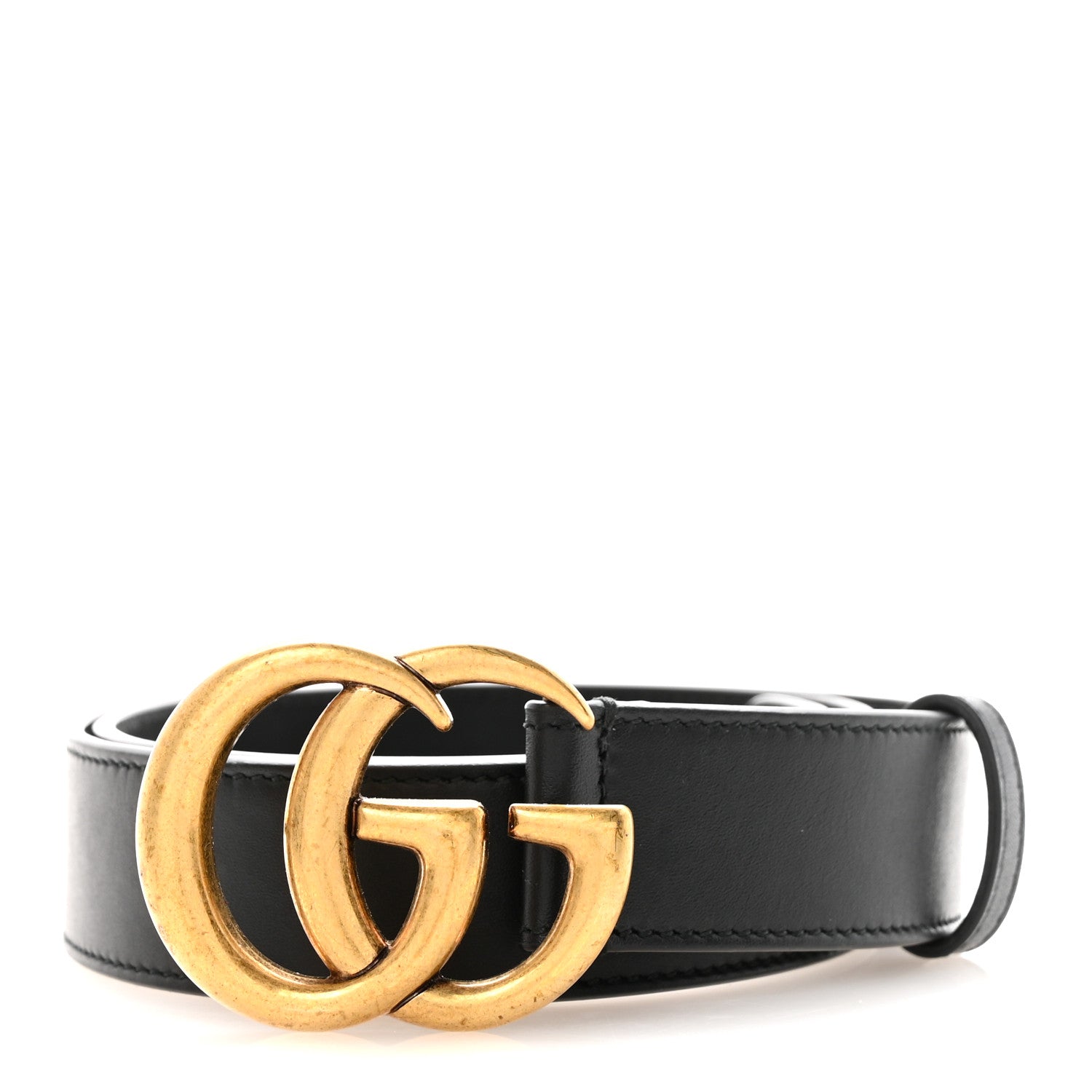 Calfskin Double G 30mm Belt 80 32 Black