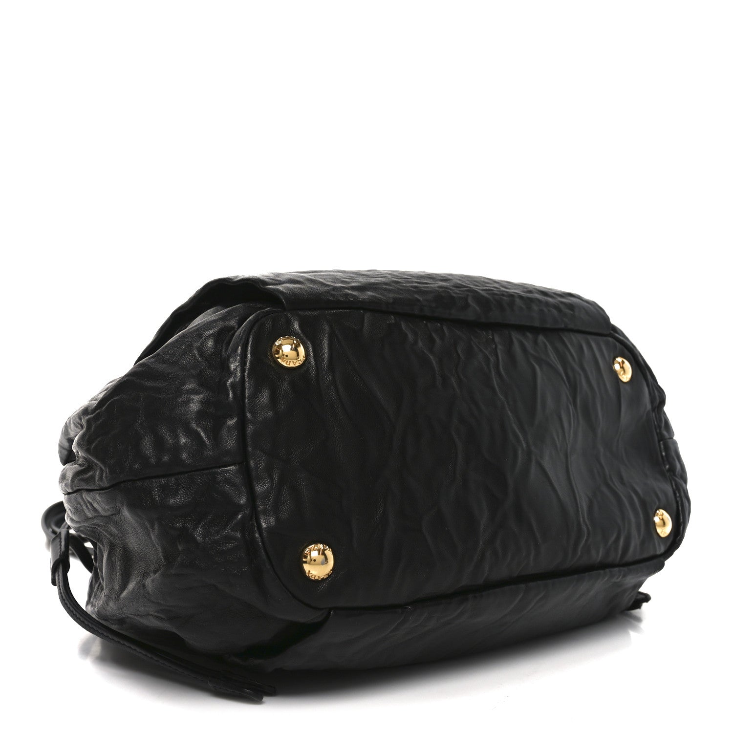 Nappa Antique Drawstring Tote Black