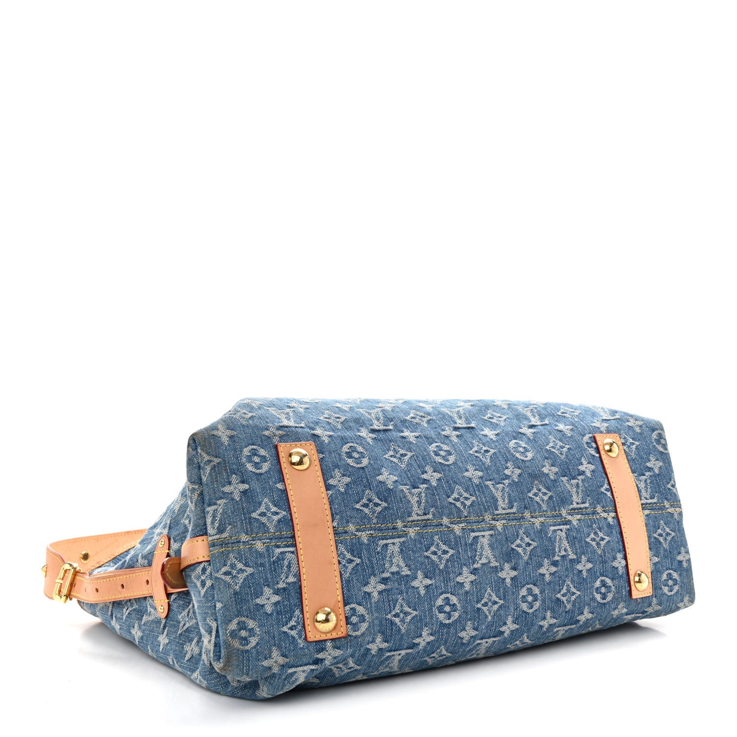 Monogram Denim CarryAll MM Blue