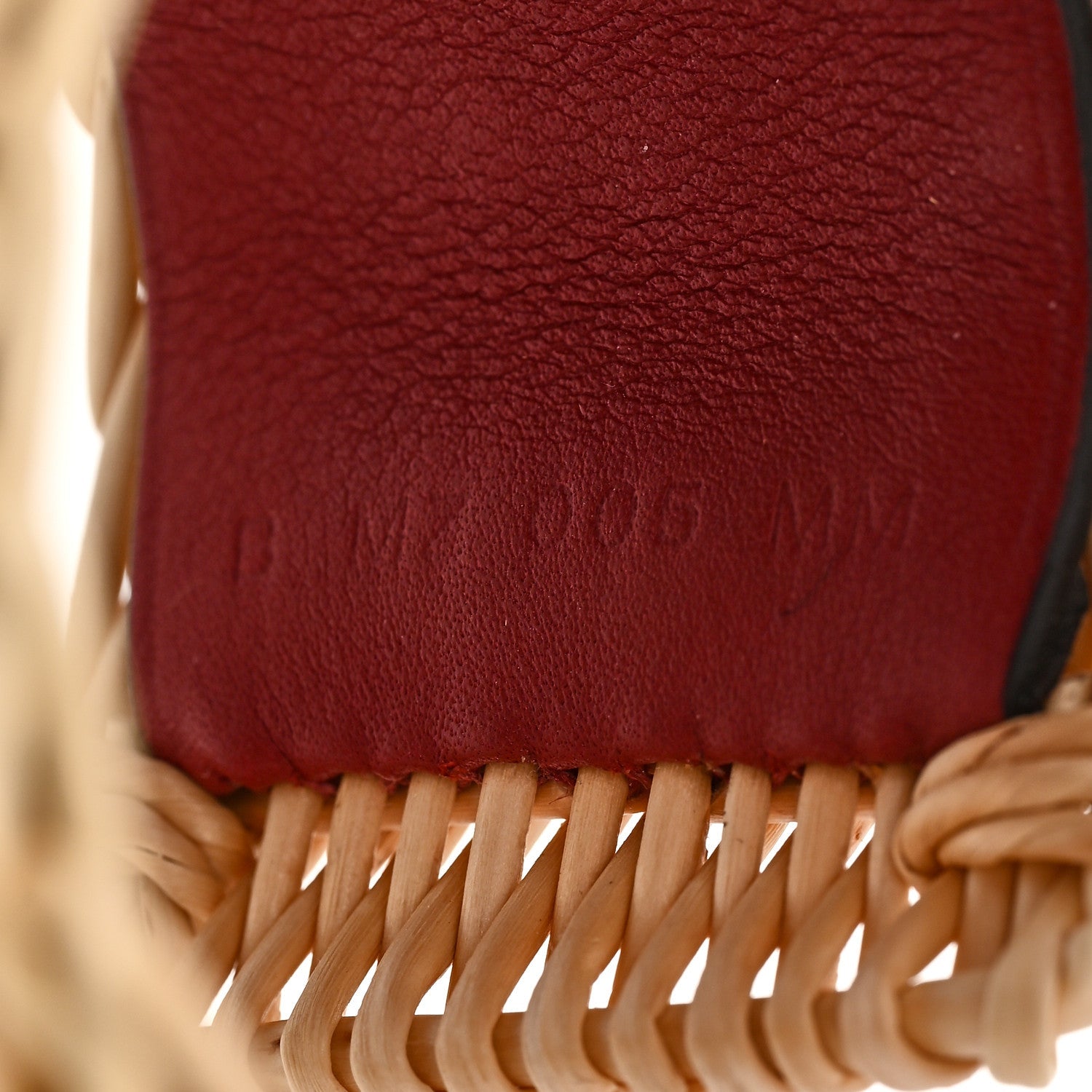 Wicker Swift Medor Picnic Cuff Bracelet T3 Rouge Grenat