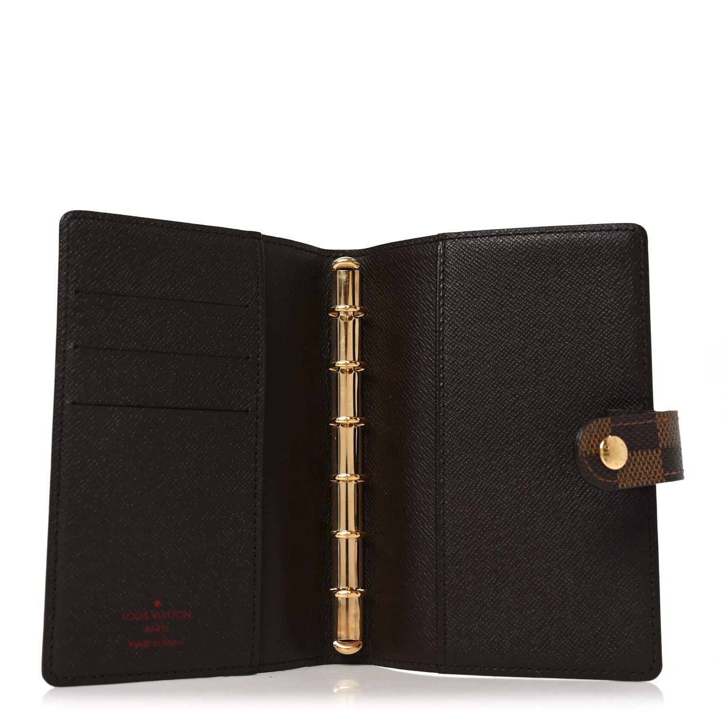 Damier Ebene Small Ring Agenda Cover