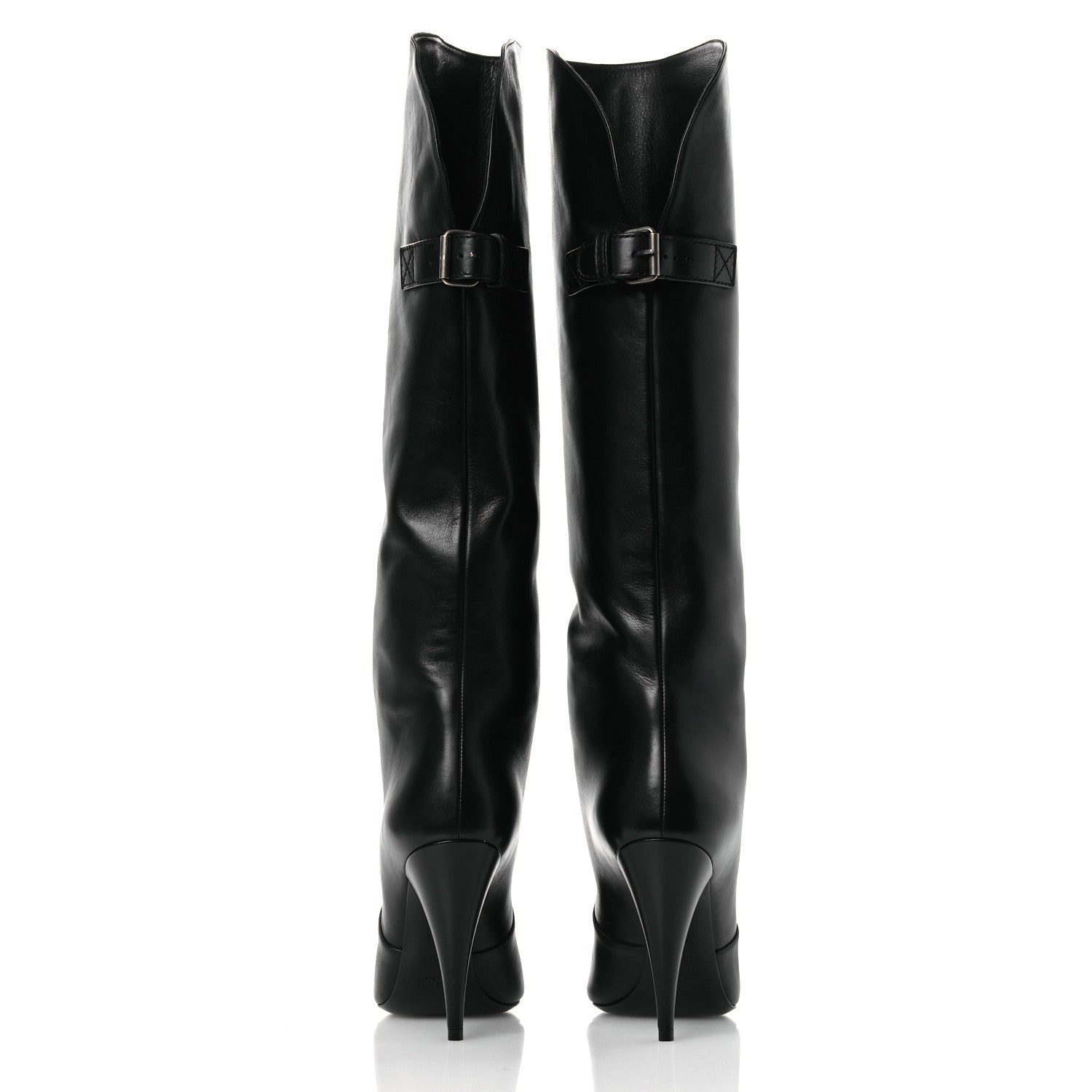 Lambskin Koller 110 Tall Boots 36.5 Black