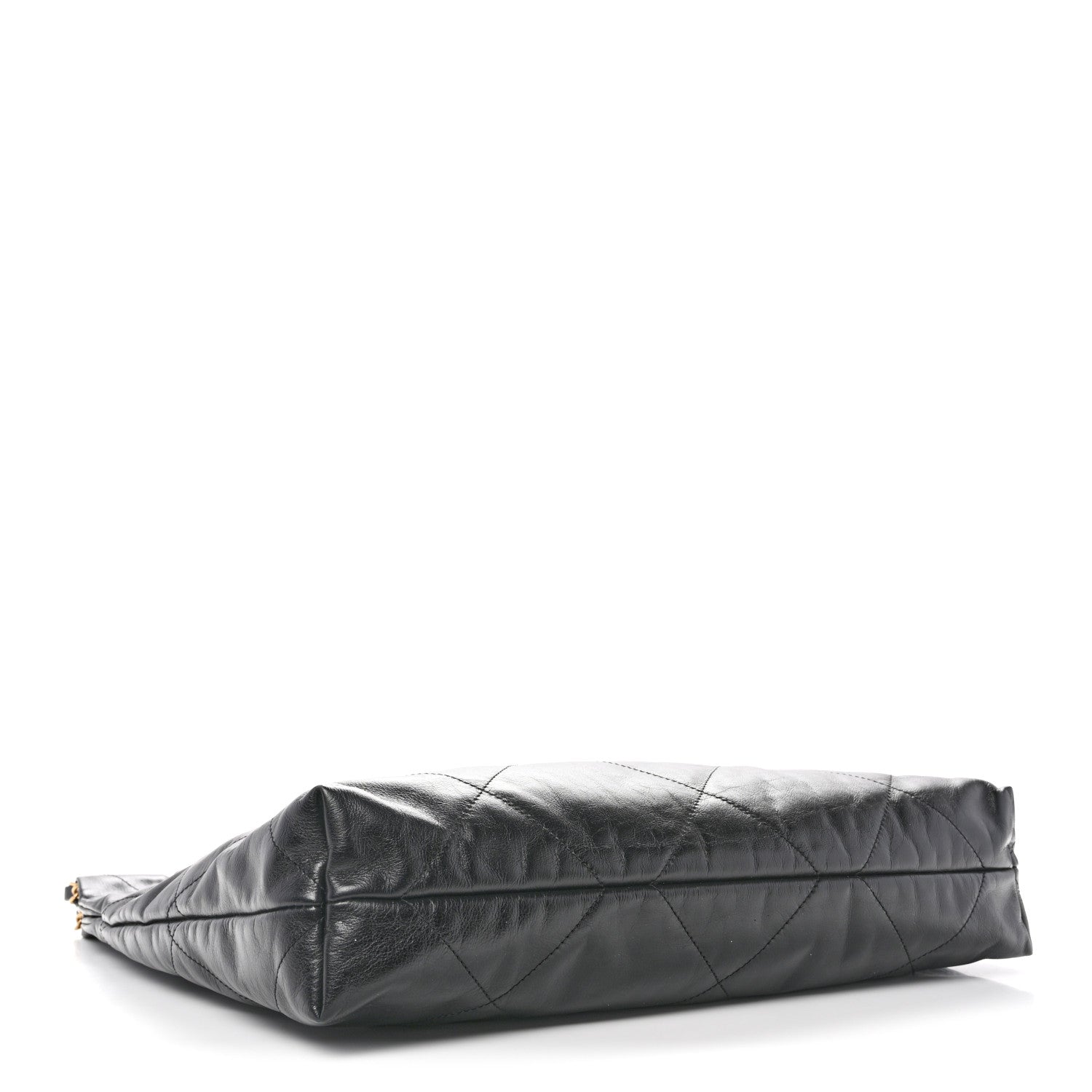 Shiny Calfskin Quilted Chanel 22 Black