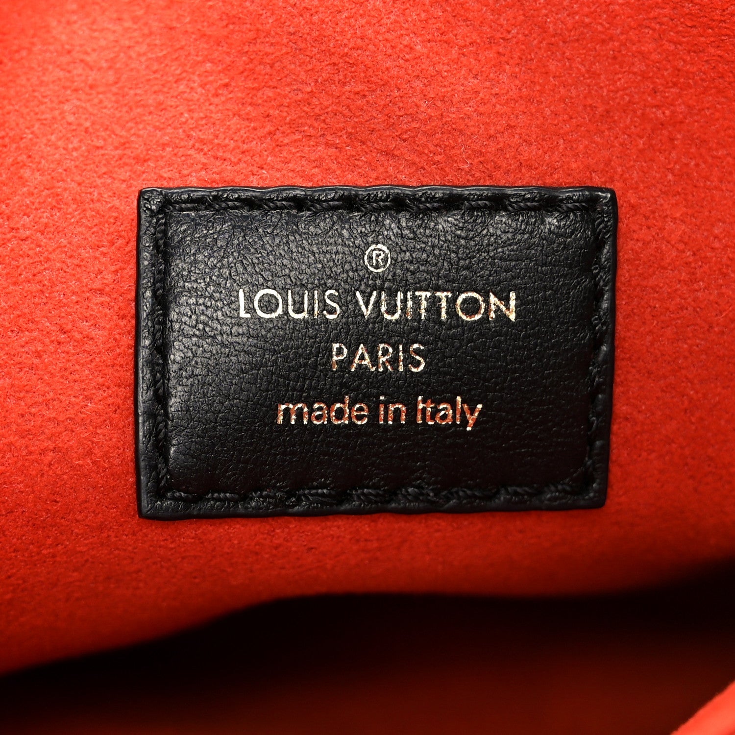 Lambskin Embossed Monogram Coussin BB Black