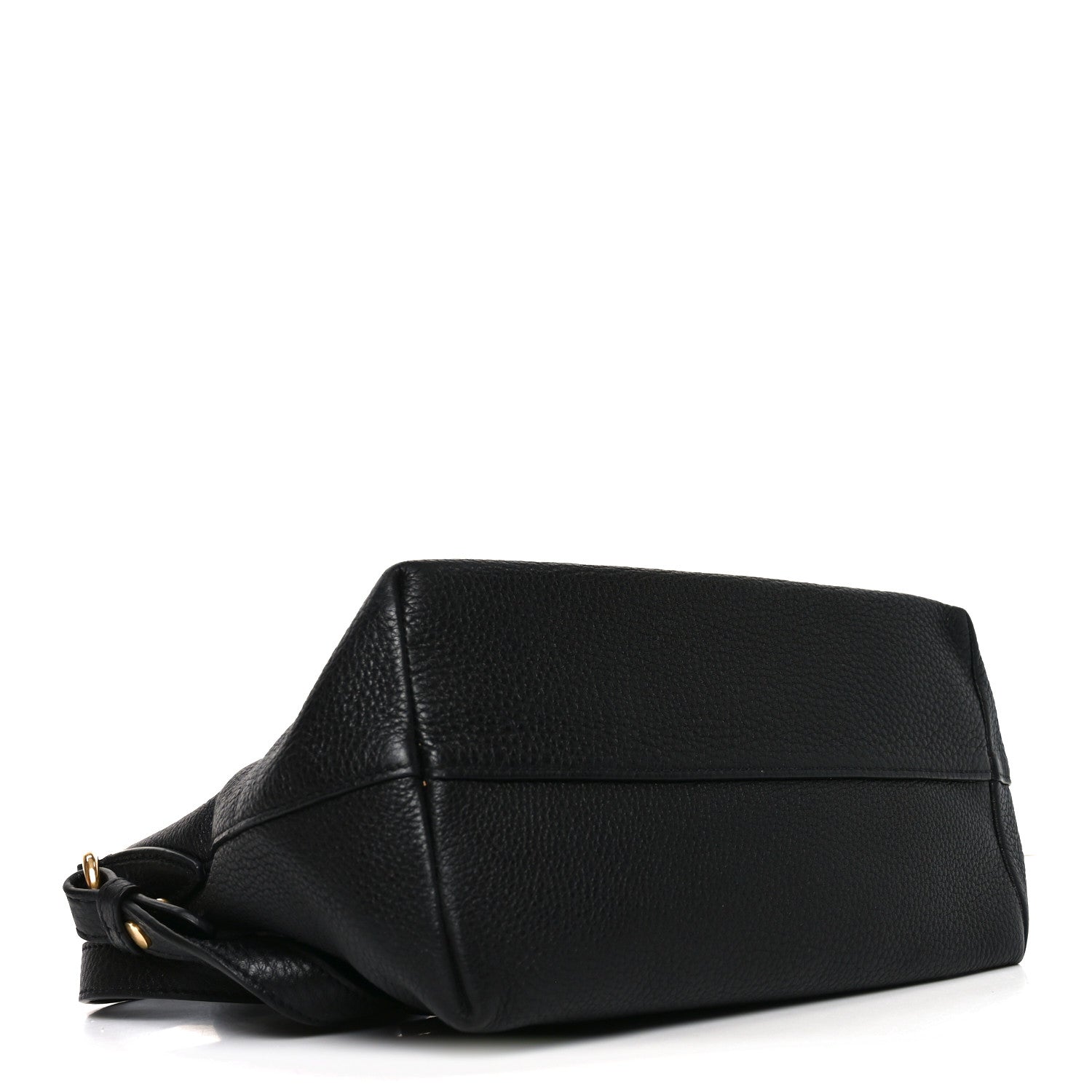 Vitello Daino Small Tote Black