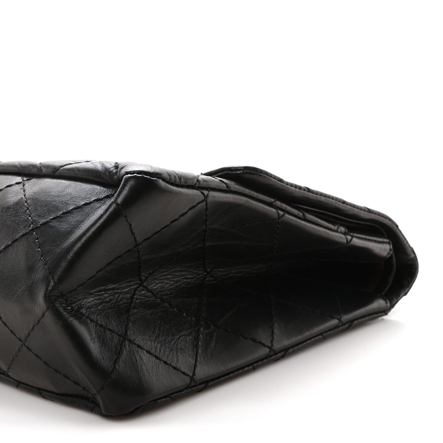 Aged Calfskin Quilted 2.55 Reissue 226 Flap Black