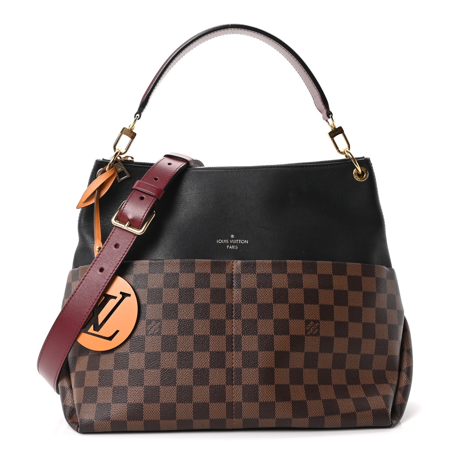 Damier Ebene Calfskin Maida Black