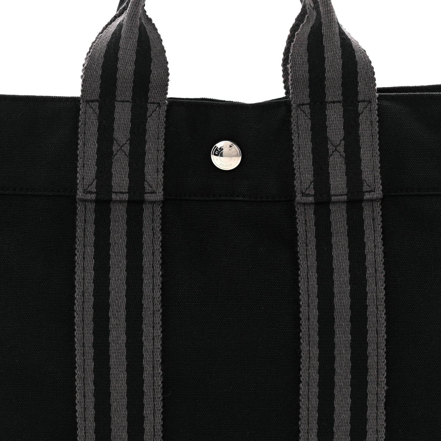Canvas Herline PM Tote  Black