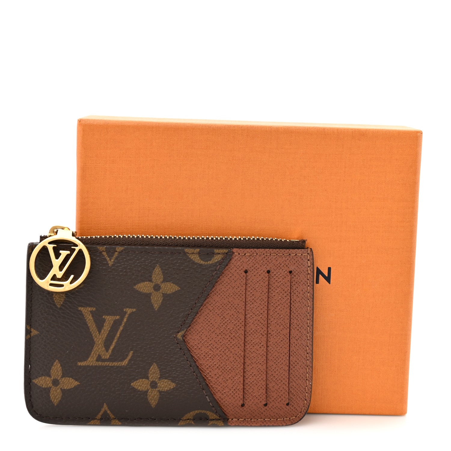 Monogram Zipped Romy Card Holder