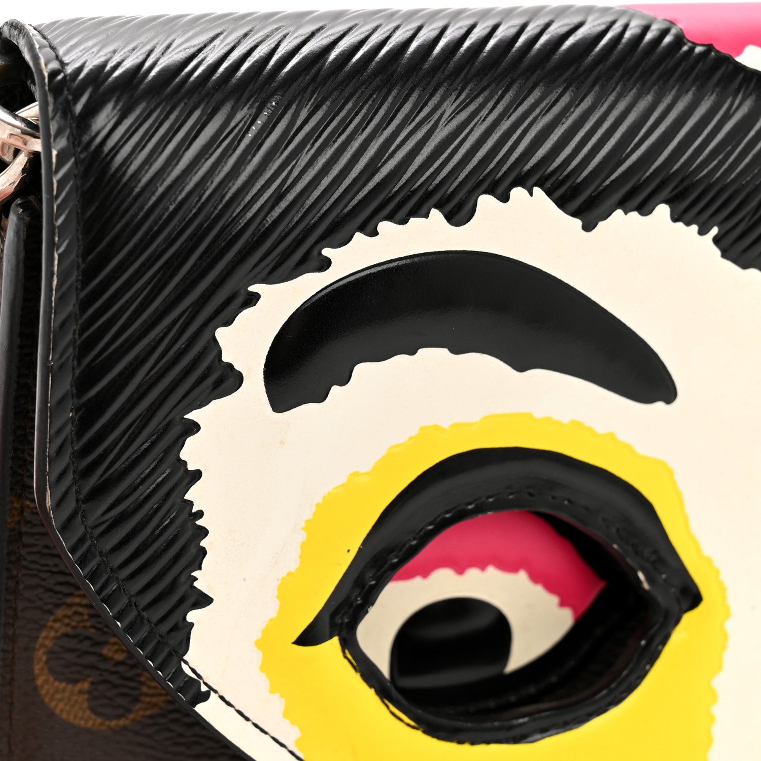 Monogram Kabuki Chain Wallet Black
