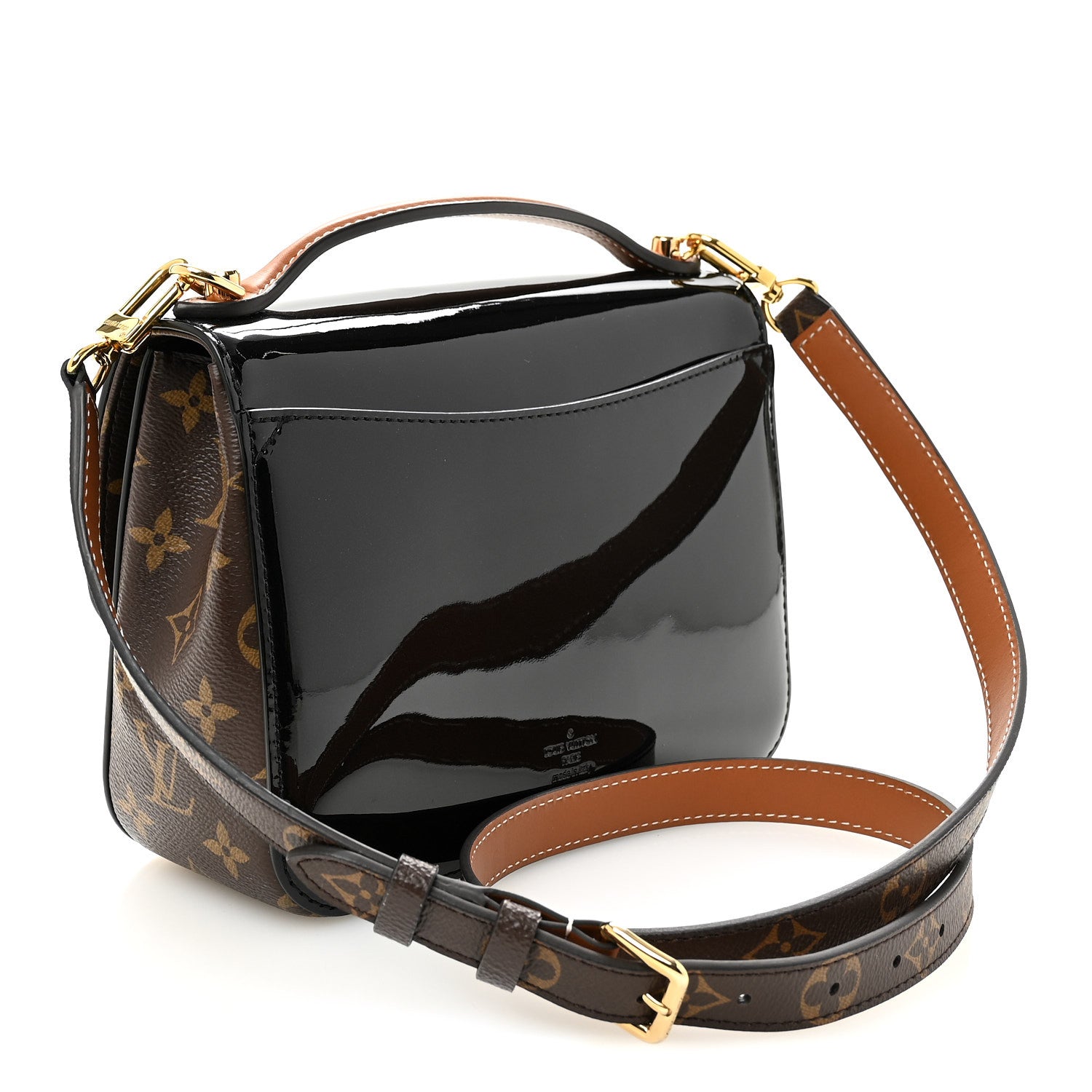 Patent Calfskin Monogram Cherrywood BB Black
