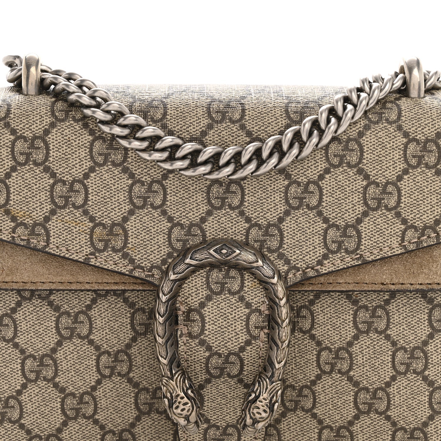 GG Supreme Monogram Mini Dionysus Shoulder Bag Taupe